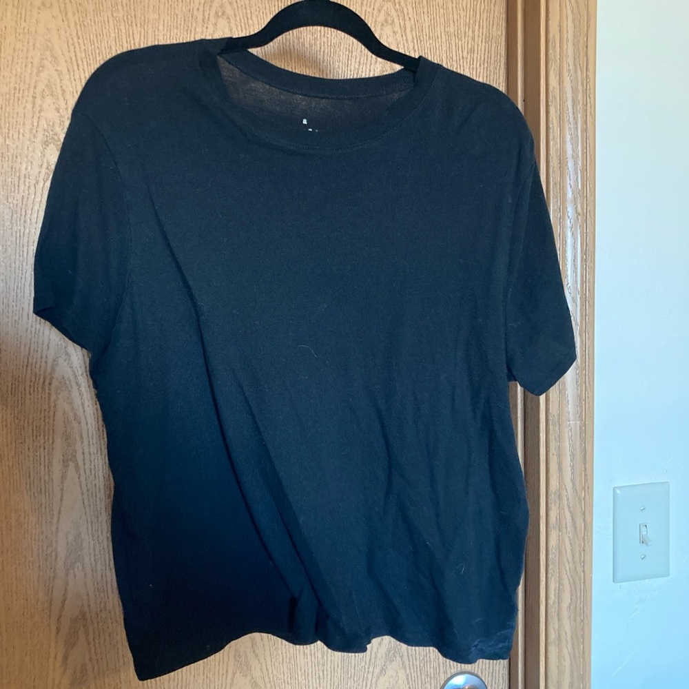 a new day Essential Black Short Sleeve Tee
